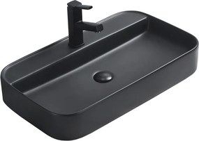 Mexen Sofia opbouw wastafel 70 x 40 cm, zwarte mat - 22157085