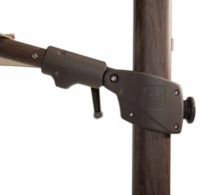 4 Seasons Outdoor Siesta PREMIUM 300 x 300 cm parasol Beach, Wegné frame Parasol   beige weerbestendig