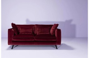 Goossens Bank Suite rood, stof, 2,5-zits, elegant chic