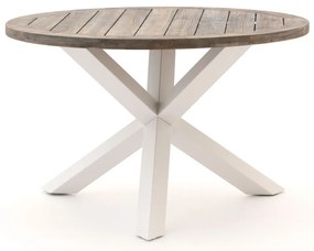 Tuin eettafel ROUGH | Rond  | Tuintafel Teakhout | Ø120cm | 4 personen | Kees Smit Tuinmeubelen
