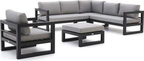 + 10% kassakorting | Hoek loungeset Forza  | 6 personen | Loungeset Grijs | Hoekbank Aluminium | Kees Smit Tuinmeubelen