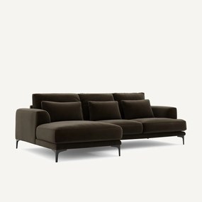 Linkse hoekbank fluweel, Marsile