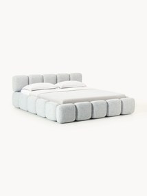Gestoffeerd bouclé bed Tayla