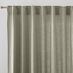 Linnen gordijn afgewerkt met verdekte lussen, Elba