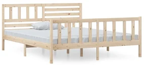 vidaXL Bedframe massief hout 140x190 cm