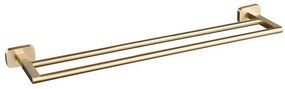 Eastbrook Asti messing handdoekbeugel dubbel messing geborsteld