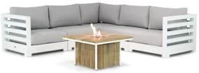 Hoek loungeset 5 personen Aluminium Wit  Santika Furniture Santika Phantom