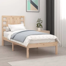 vidaXL Bedframe massief hout 90x190 cm 3FT Single