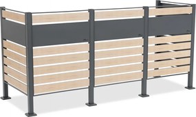 Overdekking voor 3 afvalbakken 120l of 240l Breda CoverTech