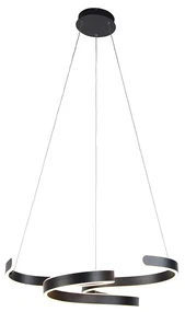 Eettafel / Eetkamer Design hanglamp grijs incl. LED 3-staps dimbaar - Frank Design Binnenverlichting Lamp