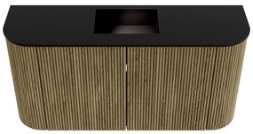 Mondiaz Joya 85cm toiletmeubel ronding links/rechts dusk met wastafel faye midden 1 kraangat urban