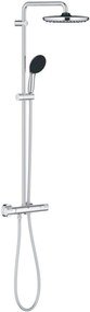 Grohe QuickFix Vitalio Start 250 regendoucheset met 3 straalsoorten en thermostaatkraan Ø25cm chroom
