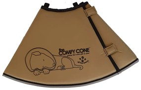 All Four Paws E-halsband Comfy Cone M lang 30 cm tan