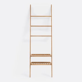 Ladder etagère, geolied acacia, teak afwerking, Kiari