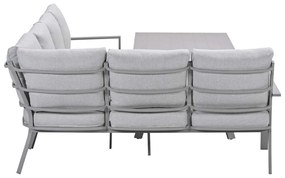 Garden Impressions Senja lounge dining set 3-delig links - valley sand