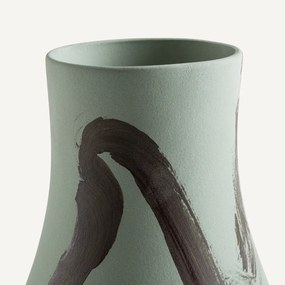 Vaas in mat keramiek, H33 cm, Skall