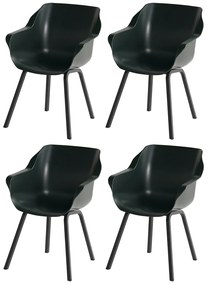 Set van 4 - Hartman Sophie Element dining armstoel - night green OP=OP