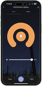 Smart wandlamp zwart 24 cm incl. 2 Wifi G9 - Otan