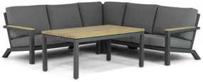 Dining Loungeset 5 personen Aluminium/teak Grijs  4 Seasons Outdoor Capitol/Lifestyle