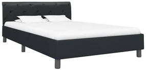 vidaXL Bedframe kunstleer zwart 140x200 cm