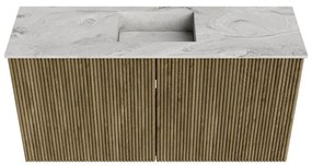Mondiaz Joya DLux 80cm toiletmeubel dusk met wastafel faye midden 1 kraangat glace