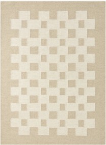 Handgeweven wollen laagpolig vloerkleed Nashik