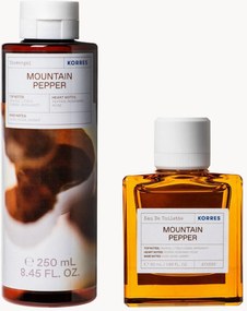Mannenparfumset Mountain Pepper (houterig, fougère), 2-delig