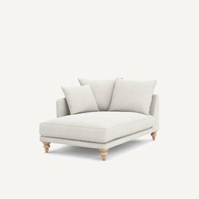 Longchair van linnen fluweel, LAZARE