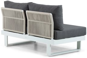 Hoek loungeset 6 personen Aluminium Wit  Lifestyle Garden Furniture Lorenzo