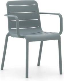 Dining tuinstoel | Forza  Narni | Kunststof | Blauw | Stapelbaar | Kees Smit Tuinmeubelen