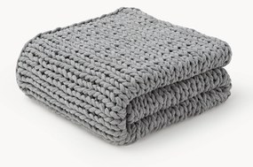 Handgemaakte grofgebreide deken Adyna