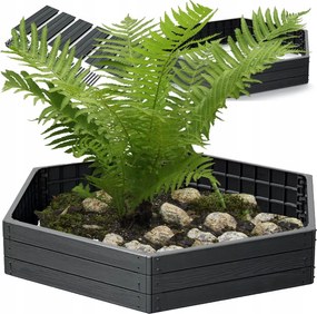 Prosperplast Modulaire Verhoogde Bloembak Garden XL - 148 x 129 x 25 cm - Antraciet