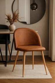 Vint kunstleren stoel