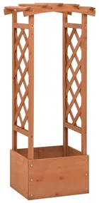 vidaXL Latwerkplantenbak met boog 49x39x117 cm vurenhout