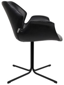 Zuiver Nikki Design Stoel Zwart Kunstleer