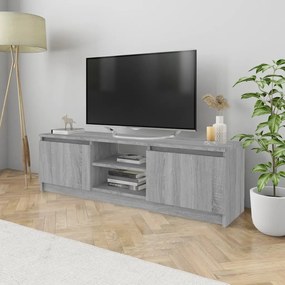 vidaXL Tv-meubel 120x30x35,5 cm bewerkt hout grijs sonoma eikenkleurig