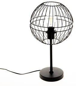 Moderne tafellamp zwart - Sphaera Modern E27 bol / globe / rond Binnenverlichting Lamp