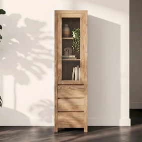 Smalle Kast Teak Hout - 50x40x190cm.