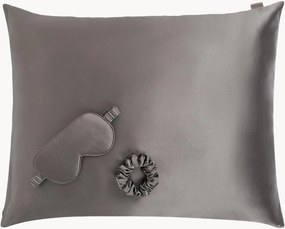 Zijden slaapset Charcoal M, 3-delig