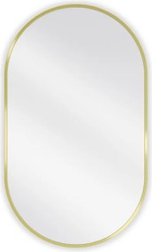 Mexen Loft ovaal badkamer spiegel 85 x 50 cm, gouden frame - 9851-085-050-000-50