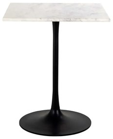 Richmond Interiors Carlten Restaurant Tafel Wit Marmer Vierkant - 65 X 65cm.