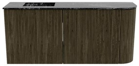 Mondiaz Joya DLux 90cm toiletmeubel ronding rechts shadow met wastafel faye links 1 kraangat lava