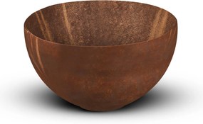 Looox Ceramic Raw Small Compacte waskom Ø 23x13 cm Rust