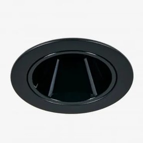 Downlight Led Inbouwspot Met Ronde Rand Ø5 Cm Voor Buitengebruik In Aluminium Luisiana Zwart & 3 W & 38º & Wit Koud 4000k - Sklum
