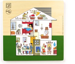 Houten Puzzel - 'Huis' - Joost Swarte