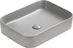 Mexen Vena opbouw komvormige wastafel 50 x 37 cm, lichtgrijs mat - 22195061