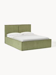 Gestoffeerd bed Dream van corduroy