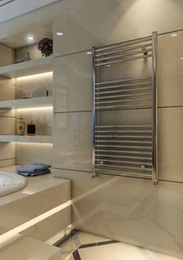Eastbrook Wingrave verticale verwarming 100x60cm Chroom 391 watt