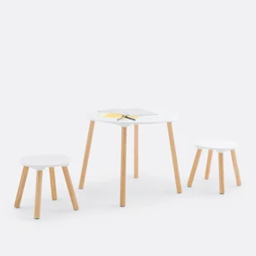 Tafel en 2 krukjes voor kinderen, Jimi