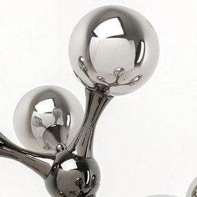 Kare Design Atomic Balls Design Vloerlamp Glazen Bollen Zilver